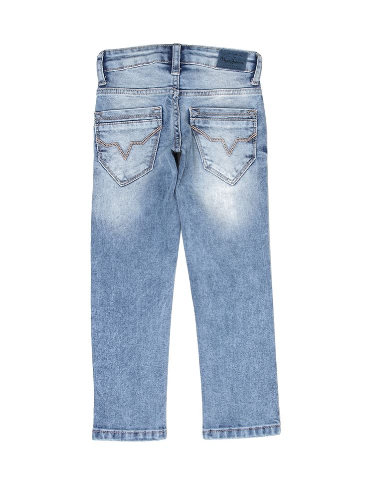 Pepe Jeans Boys Solid Blue Jeans